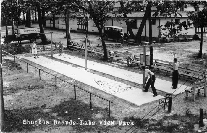 Devils Lake Amusement Park - Shuffleboard In 1933 From Dan Cherry